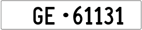 Truck License Plate